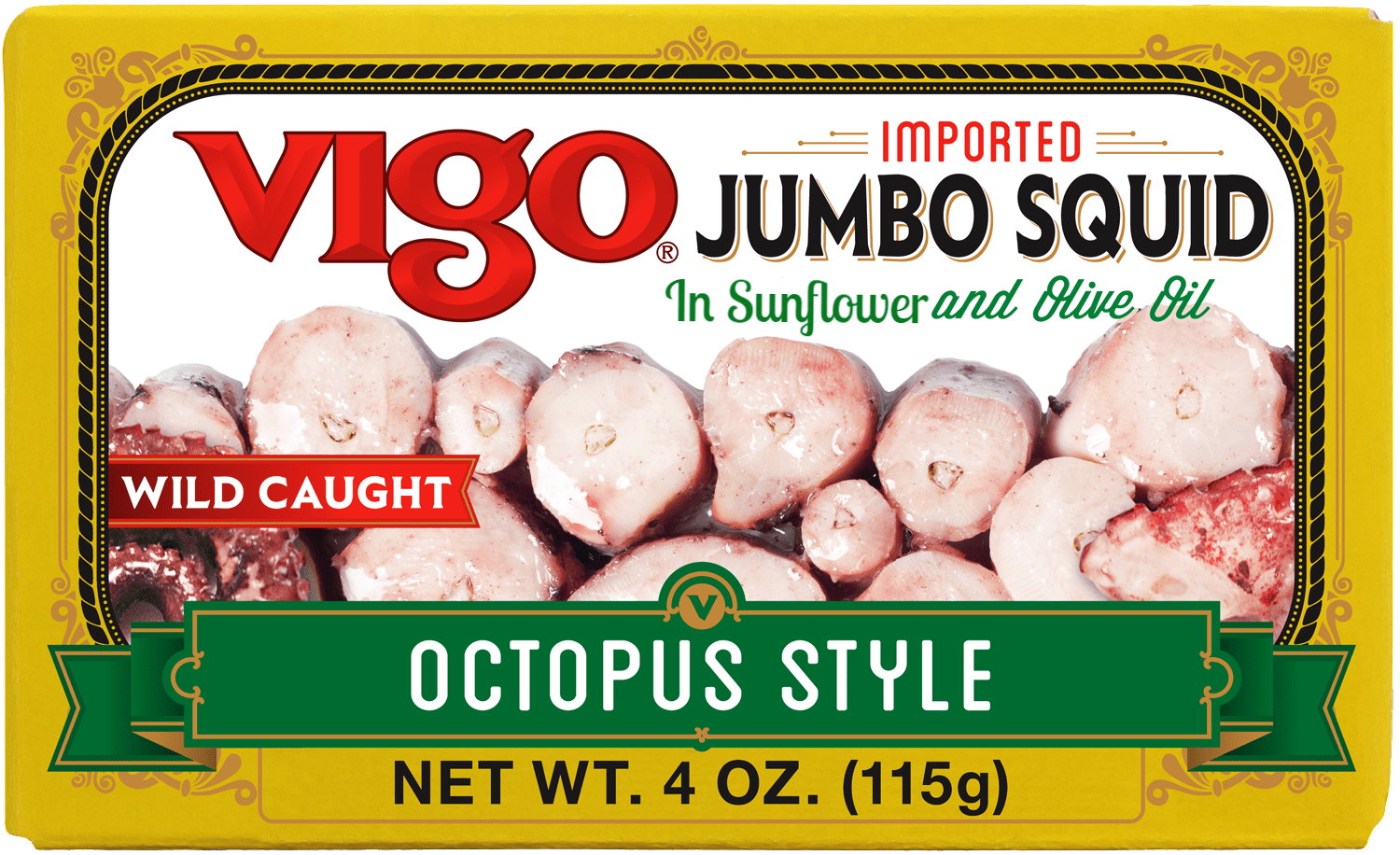 Jumbo Squid in Sunflower and Olive Oil (Vigo) 4 oz - Walmart.com