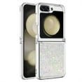 thumbnail image 6 of CCSmall Glitter Sparkly Bling Clear Case for Samsung Galaxy Z Flip 6 , Flowing Liquid Quicksand Cover Soft TPU Phone Case for Samsung Galaxy Z Flip6 LSZ Colorful, 6 of 6