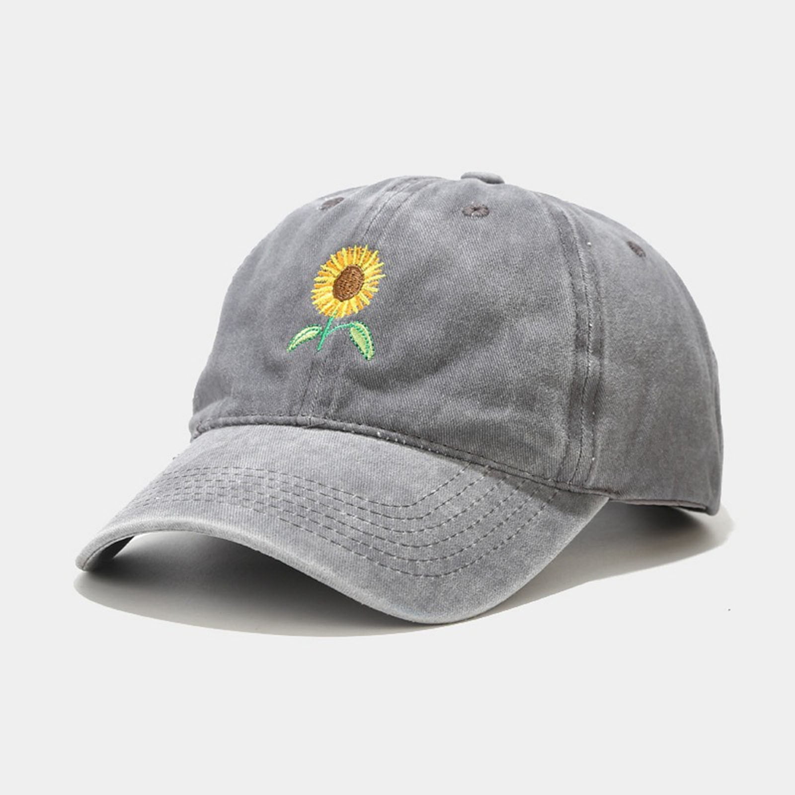 ManxiVoo hats Outdoor Camouflage Adjustable Cap Fishing Hunting Hiking  Basketball Snapback Hat Cotton sun hats for women Grey 