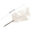 thumbnail image 3 of Quill Signing Pen Stainless Steel | Elegant Feather Guestbook Pen for Wedding Ceremony, Birthday Party, Anniversary | Pink Orange White | Comfortable Grip | 15.7in Unique Creative Signature, 3 of 6