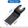 thumbnail image 5 of Hoja de sierra oscilante universal para metal y madera, 20 unidades, 35 mm, liberación rápida, multiherramienta para DeWalt, Craftsman, Bosch, Dremel, FEIN, Ridgid, TCH, Makita, 5 of 5