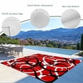thumbnail image 3 of Red Geometric Outdoor Rug for Patio/Deck/Porch, Non-Slip Large Area Rug 4 x 6 Ft, Modern Abstract Black White Striped Lines Indoor Outdoor Rugs Washable Area Rugs, Camping Rug Carpet Runner, 3 of 8