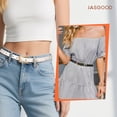thumbnail image 6 of 3 Pcs Womens Leather Thin Belts Fashion Skinny Belt for Jeans Dresses, 6 of 11