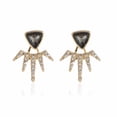 thumbnail image 1 of Personality Earrings Leaves Beautiful Diamond Earrings Irregular Mesh, 1 of 9