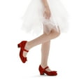 thumbnail image 2 of Kushyshoo Red Girls Dress Shoes Mary Jane 1.5in Low Heel Wedding Party Princess 12M, 2 of 7
