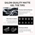 thumbnail image 7 of MelodySusie Square Toe Nail Tips - 300Pcs 15 Sizes Clear Acrylic, Full Matte Full Cover Press on Nails for DIY Extension & Salon Use,Pre-Shaped for Long-Lasting Manicure, 7 of 7