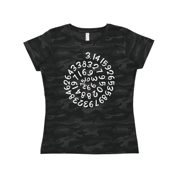 Inktastic Pi Day Pi Numerals in Spiral Women's T-Shirt