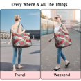 thumbnail image 5 of Pioneer Flower Floral Print Pattern Travel Tote Bags for Women Carry On,Large Weekender Bags for Women Travel,Multi Functional Duffle Bag for Work,Shopping,Sports, 5 of 5