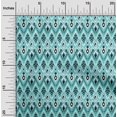 thumbnail image 1 of oneOone Tissu Polyester Lycra Imprimé Paisley & Chevron Ikat au Mètre 56 Pouces de Large, 1 of 1