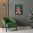 thumbnail image 3 of Inspirational Wall Art Failure Is Not An Option Wall Art Motivational Motto Inspiring Prints Artwork Decor Ready to Hang Unframed, 3 of 10