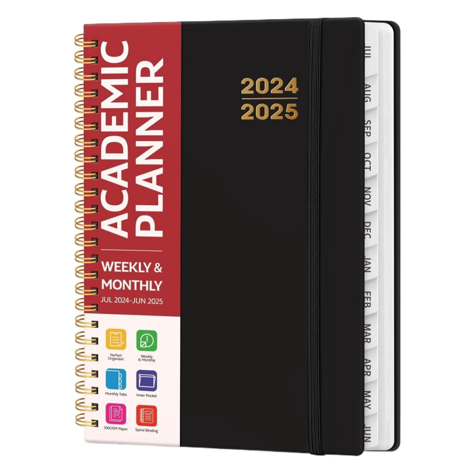 Clearance notebook for recording under $10,Academic Planner 2024 2025 For Women & Men Monthly And Weekly Calender Planner Jul 2024 Jun 2025 A5 (6.3" X 8.5") Teacher Planner 2024 2025 With Tabs I