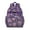Purple-20, variant on Trippy Style Waterproof Travel Backpack - Emotional Healing Geometric Design, Breathable Student Bag with Multiple Pockets, Durable Fantasy Floral Backpack for Teens