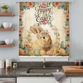 thumbnail image 4 of Happy Easter Bunny Sheer Curtains 84 Inches Long, Eggs Spring Flowers Retro Pastoral Plants Light Filering Curtains, Breathable Simi Curtain Privacy Drapes for Living Room Bedroom Window Treatment, 4 of 9