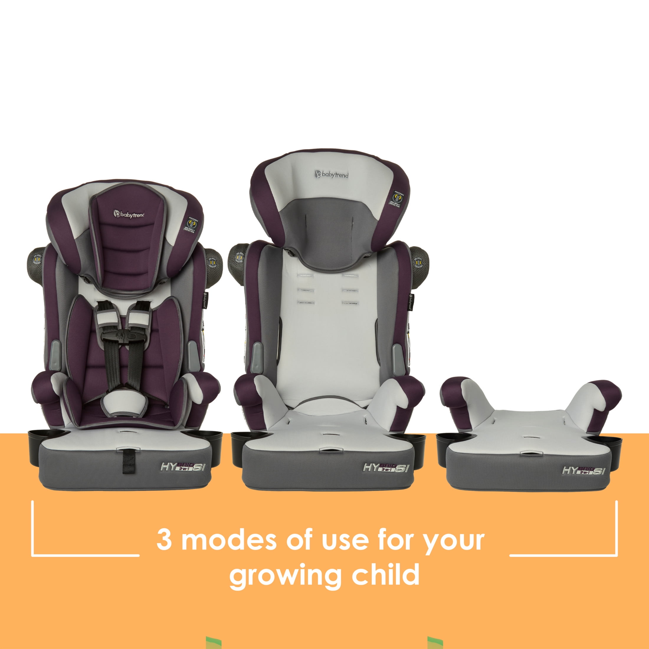 Baby Trend Hybrid 3-in-1 Combination Booster Seat with Side Impact Protection