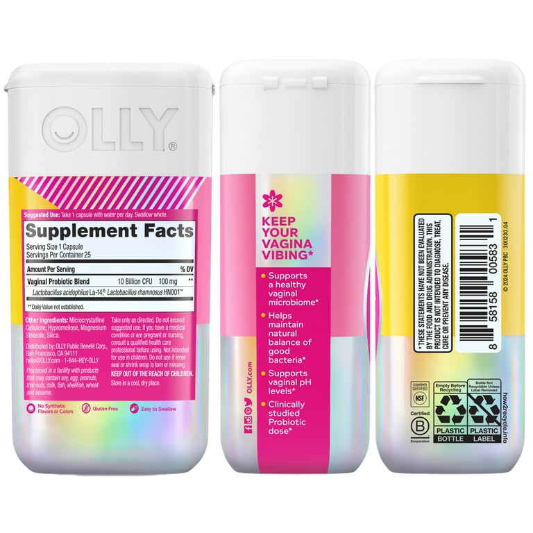 OLLY Womenâ€™s Wellness 3-Pack, Libido Support, Vaginal Health