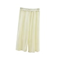 thumbnail image 3 of Feancey Pajama Bottoms for Women Cropped Lounge Trousers Wide Leg Casual Capri Sleep Pants Loose Fit Elastic Waist Pj Capris Homewear Beige Free Size, 3 of 7