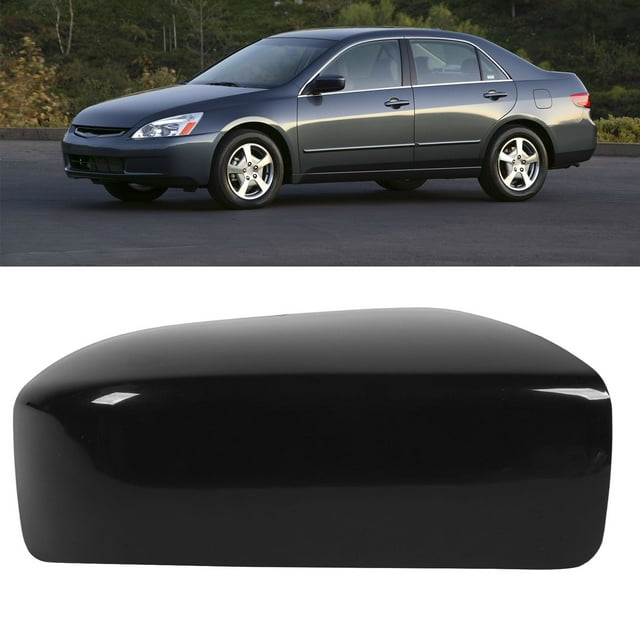 Car Wing Mirror Cover, Side Rearview Mirror Cover Black Weather Proof Protective Door Mirror for 2003 to 2007