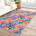 thumbnail image 1 of Flowers Rugs for Living Room Bedroom Entryway - Floral Rug 2x3 - Colorful Carpet for Home Decor - Washable Non Slip Patterned Indoor Small Area Rug - Soft & Low Pile (ZK&795), 1 of 7