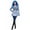 Royal Blue, variant on Rise of Red Princess Costume for Women, Halloween Cosplay Outfit with Jacket Top A-Line Skirt Pants, Adult Anime Cosplay