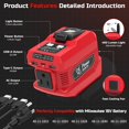 thumbnail image 2 of 220W Power Inverter for Milwaukee 18V Battery, DC 18V to AC 110V Battery Inverter, Portable Power Station Generator with, 2 of 9