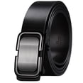 thumbnail image 4 of Cinturón de cuero con hebilla automática mejorada para hombre Cinturón resistente al desgaste Cinturón clásico moderno para hombre, 4 of 5
