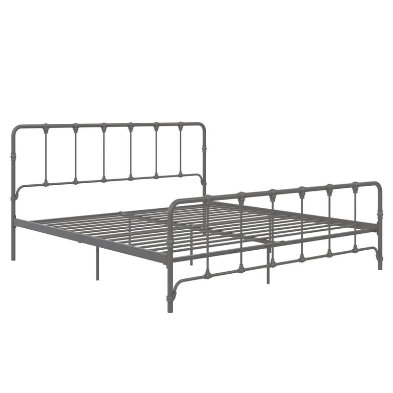 Black metal farmhouse bed king deals