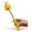 Yellow, variant on Pumpkin Lantern Hand Crank Light Sticks, Glowing Halloween Party Favors with Jack O Lantern Design, Portable Light Wands for Costume Events, Bar Displays, Night Gatherings & Seasonal Decor