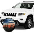 thumbnail image 3 of I Go Where I'm Towed American Flag Spare Tire Cover Waterproof Dust-Proof Universal 15 Inch Wheel Camper Spare Tire Cover Fit for RV Trailer Truck Jeep SUV Rav4 Motorhome Travel Trailer Accessories, 3 of 10