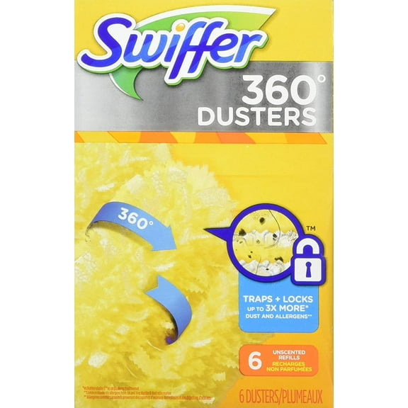 Swiffer 360 Duster Refill - Multipurpose Microfiber Unscented - Refill Pack White