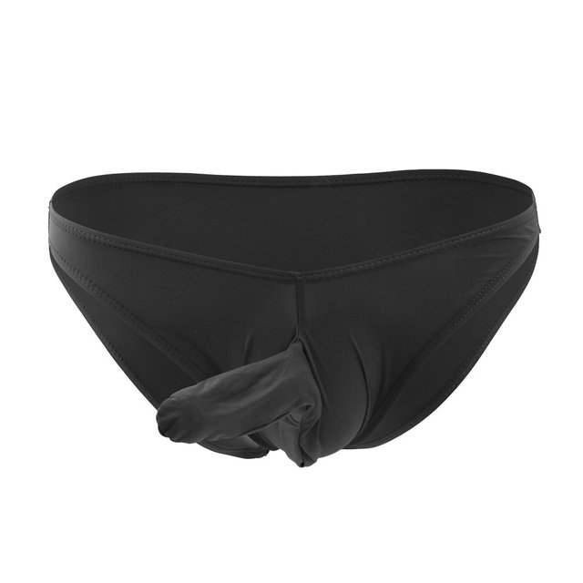 Conjunto de ropa interior sexy transparente de seda helada para hombre, calzoncillos de cintura baja con nariz de elefante, ropa interior para hombre