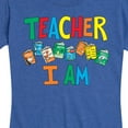 thumbnail image 3 of Dr. Seuss - The Cat In The Hat Book Cover Teacher I Am - Women's Short Sleeve Graphic T-Shirt, 3 of 6