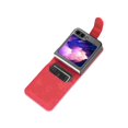 thumbnail image 4 of Case for Samsung Galaxy Z Flip 7, PU Leather Card Slots Magnetic Closure Vintage Shockproof Protective Case for Samsung Galaxy Z Flip 7 - Red, 4 of 12