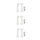 thumbnail image 3 of Vogacara 1 par de estribos laterales de Metal, estribos de Pedal, pedales deslizantes, piezas de mejora de Control remoto, reemplazo para Jimny Blanco 3piezas Vogacara CBP186909, 3 of 6