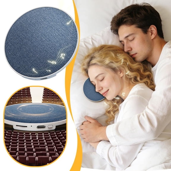 Under Pillow Speaker for Sleeping, Ultra-Thin Bluetooth Sleep Aid Speaker with High Dynamic Sound, Type-C Rechargeable Bone Conduction Effect Sleep Speaker for Side Sleepers