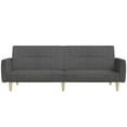 thumbnail image 5 of vidaXL 2-Seater Sofa Bed Dark Gray Fabric, 5 of 9