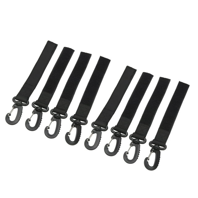 Hebilla para remo de kayak, 8 piezas Hebillas para remo de kayak Correa para soporte de remo Correa con gancho para remo de kayak Fabricada para durar