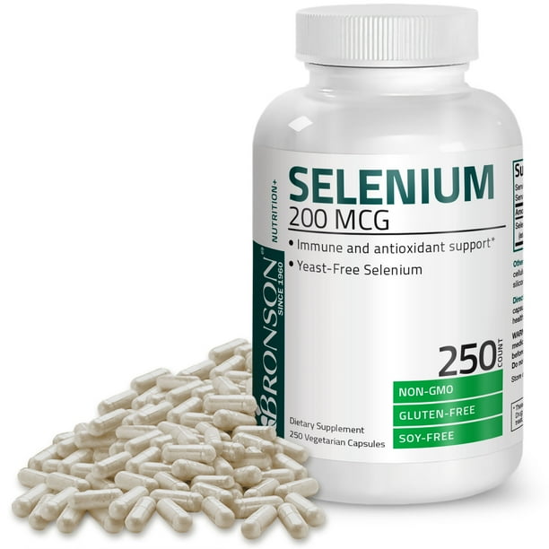 Selenium 200 Mcg for Immune Support, Thyroid, Prostate & Heart Health
