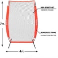 thumbnail image 2 of GoSports Baseball and Softball 7 X 4 Foot Pitcher Protection Screen Safety Net, 2 of 5