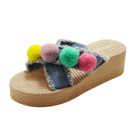 

Qufokar Mid Calf Socks Womens Clear Sandals for Women With Heels Sandals Sandals Sandals Wedge Denim Women S Fashion Tel Summer Beach Linen Women Women S Sandals