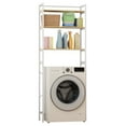 thumbnail image 4 of Taolixe Medium Over Washer and Dryer Shelves, 3-Tiers Bathroom Storage Shelf, Washing Machine Storage Utility Rack, Laundry Room Storage and Organizer Standing Shelf_Clearance_Washer Storage Rack, 4 of 7