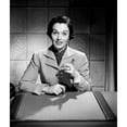 thumbnail image 2 of Portrait of woman sitting and pointing Poster Print (18 x 24), 2 of 4