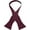 Burgundy, variant on Men's Self-Tie Satin Bow Tie - Faux Silk (White)