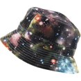 thumbnail image 4 of Galaxy Bucket Hat Fashion Space Print Summer Cap, 4 of 6