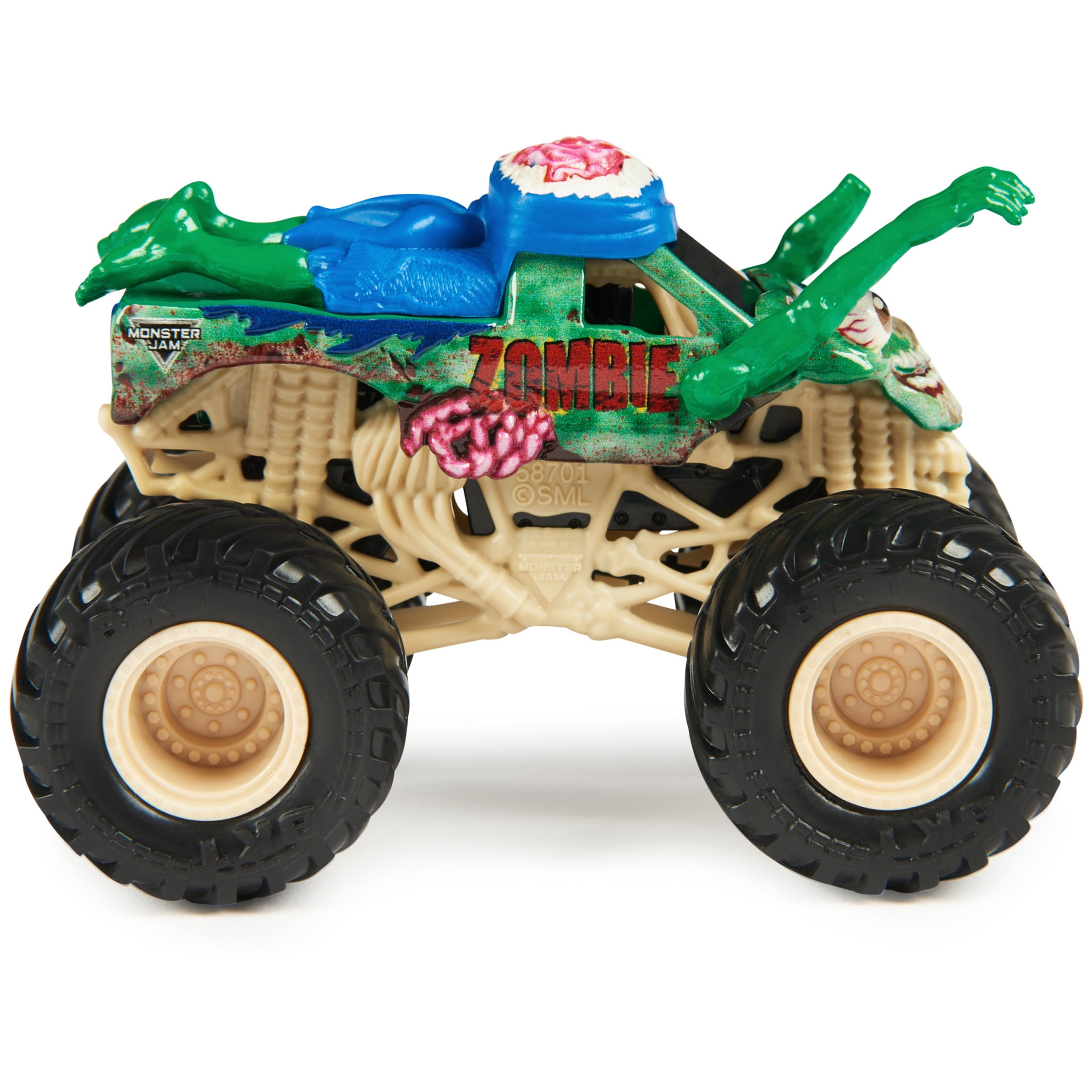 Monster Jam, Zombie Vs. Zombie 1:64 Scale Die-Cast Monster Trucks