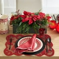 thumbnail image 4 of Aodebiao Napperons Cœur Rouges Amour Fête des Mères Tapis de Table Résistant à la Chaleur Lavable Essuyable Napperon pour Anniversaire Mariage Fête Cuisine Salle à Manger Déco Maison, 4 of 6