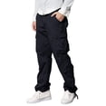 thumbnail image 2 of Pantalones Cargo Match para Hombre Corte Recto Negro Grisáceo, 2 of 6
