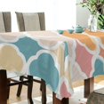 thumbnail image 5 of Yayeee Tablecloths 54" x 54" Rectangle Wrinkle Resistant Party Table Cover, Pink Abstract Pattern, 5 of 8