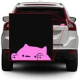 thumbnail image 2 of Bongo Cat Funny Meme Laptop Wall Car Window Sticker Decal Graphic (5in x 2in, Pink), 2 of 4