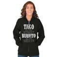 thumbnail image 4 of Raunchy Funny Tacos Tuesdays Burritos Zip Up Hoodie Men's Women's Brisco Brands M, 4 of 6