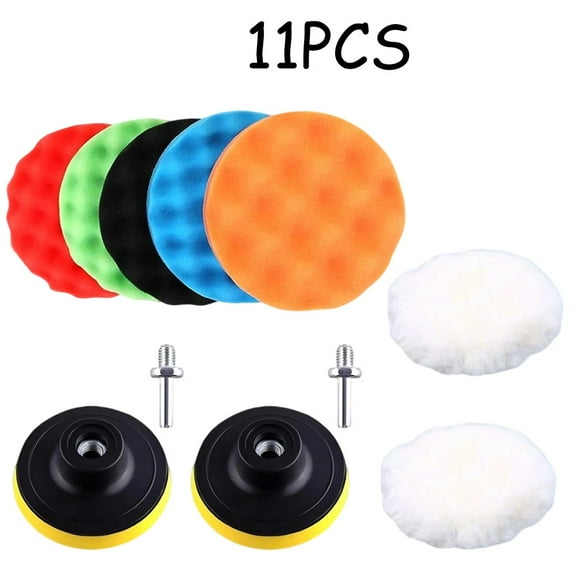 Complete Drill Polishing Kit - 6-Inch Pads for Scratch Removal, Compounding & Finishing